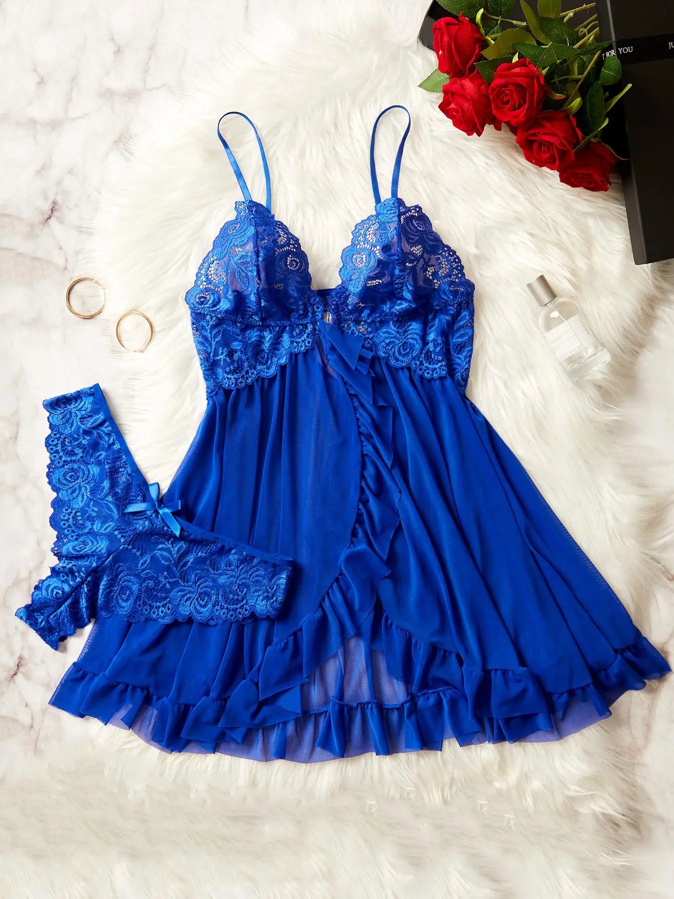 Ruffle Lace Lingerie Set